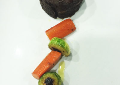 Coulant de galta de vedella i ceps