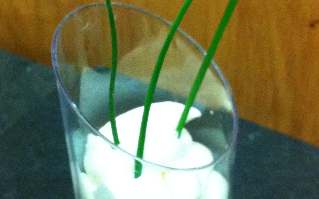 Espuma de brandada de bacallà i pebrots del piquillo