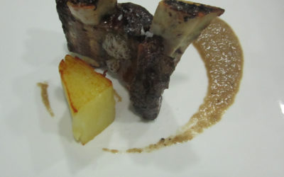 Costella de Wagyu amb graten de patates i ceps