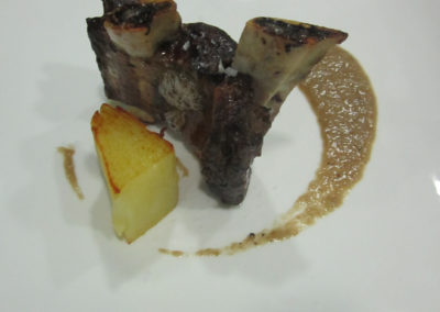 Costella de Wagyu amb graten de patates i ceps